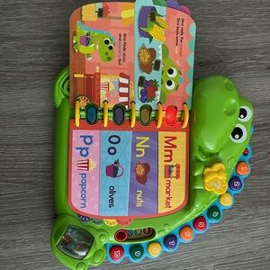 Interactive Green Dinosaur Learning Toy